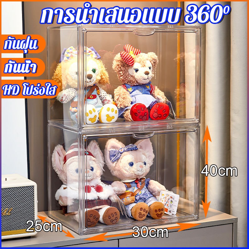 ส่งจากไทย ตู้โชว์ กล่องอะคริลิคใส กล่องโมเดล กล่องเก็บฟิกเกอร์ อคริลิค กล่องใส่โมเดล Labubuกล่องใส่ตุ๊กตา กันตก กันฝุ่น