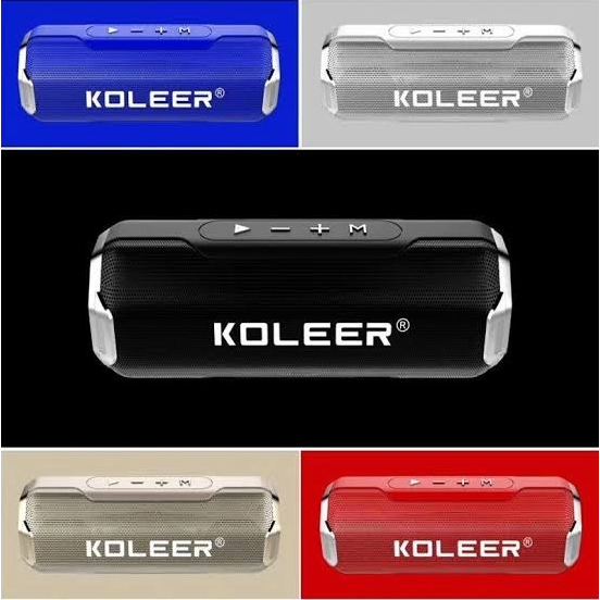 พร้อมส่ง ลำโพงบลูทูธไร้สาย Koleer S218 5W Bluetooth Speaker V5.0 แบบพกพา TF USB