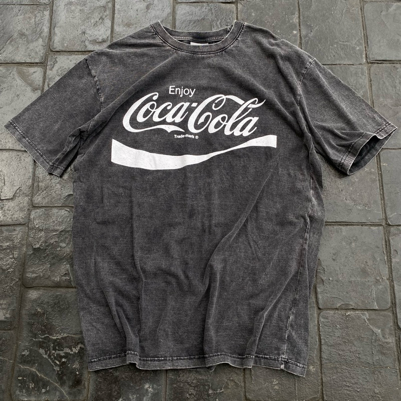 SIS.ON | พร้อมส่ง Oversize เสื้อยืดโอเวอร์ไซส์ ผ้าฟอกวินเทจ coca cola