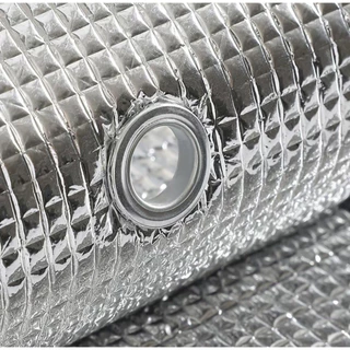 ม่านบังแดด ขนาด50*80-200/55*80-200cm. แผ่นฉนวนกันความร้อน 2ด้านหนา 5มม. ฟิล์มบังแดดอลูมิเนียมฟอยล์หนา > พร้อมส่ง