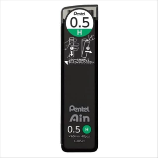 ไส้ดินสอกด Pentel Ain C285 ความเข้ม H, HB, 2B ,3B , 4B ขนาด 0.5 มม ไส้ดินสอ ดินสอกด ดินสอ ของแท้ สมใจเครื่องเขียน Somjai