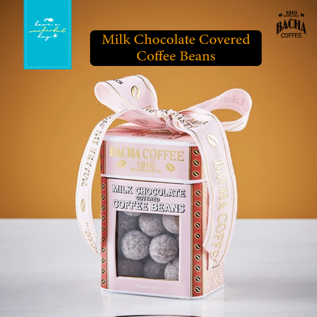 ☕ BACHA : Milk Chocolate Covered Coffee Beans ชอคโกแลตนมเคลือบเมล็ดกาแฟ จากแบรนด์ดังกาแฟบูทีคสุดหรูร