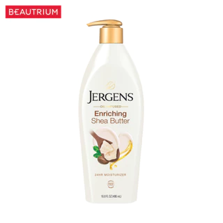 JERGENS Oil-Infused Enriching Shea Butter 24-Hour Moisturizer ผลิตภัณฑ์บำรุงผิวกาย 496ml