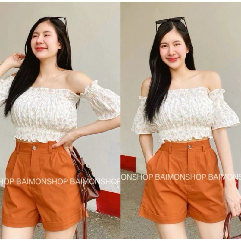 🔥aimorn_shop🔥 เสื้อเปิดไหล่ 💗💓ต่อแขนทรงกระดิ่ง 💓💗รุ่นนี้กำลังฮิตมากเลยนะคะ - รูปที่ 5