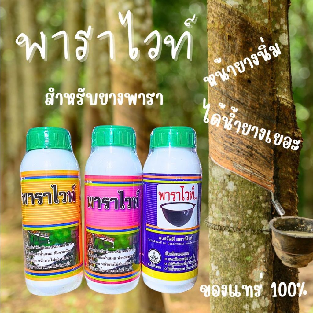 พาราไวน์ ปุ๋ยเคมี ธาตุอาหารเสริม สำหรับต้นยางพารา ขนาด 500CC