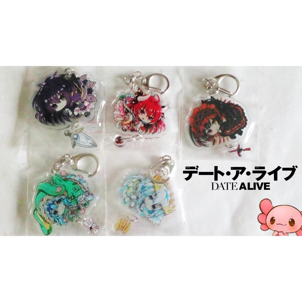 **พร้อมส่งในไทย**พวงกุญแจ Date A Live พิชิตรัก พิทักษ์โลก  (แพ็คใส่กล่อง)