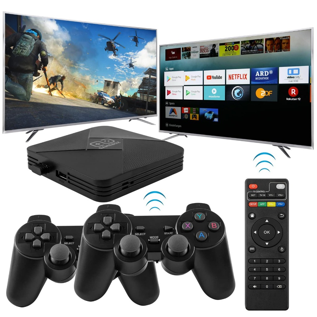 ร้านคนไทย Game box G5 เกมส์กล่อง 35,000 เกมส์ + Andriod 9.1 TV เชื่อมต่อ WiFi เล่นยูทูป เน็ตฟิก เกมค