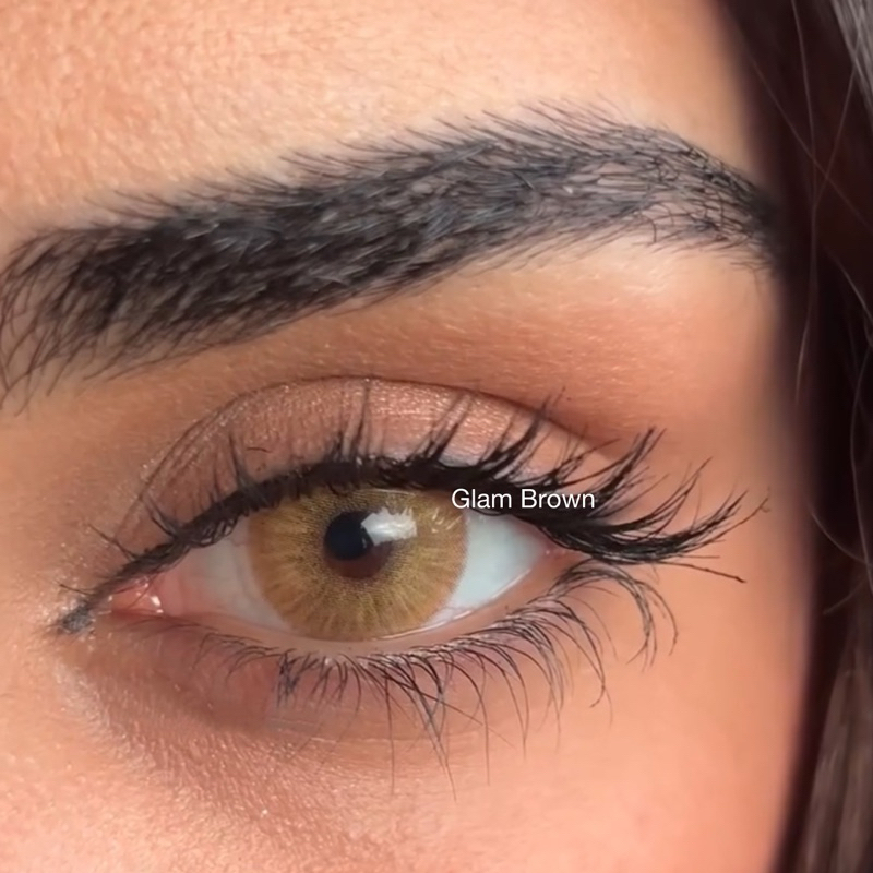 Glam Brown คอนแทคเลนส์สายฝอ มีค่าสายตา (รูม่าตาเล็ก)
