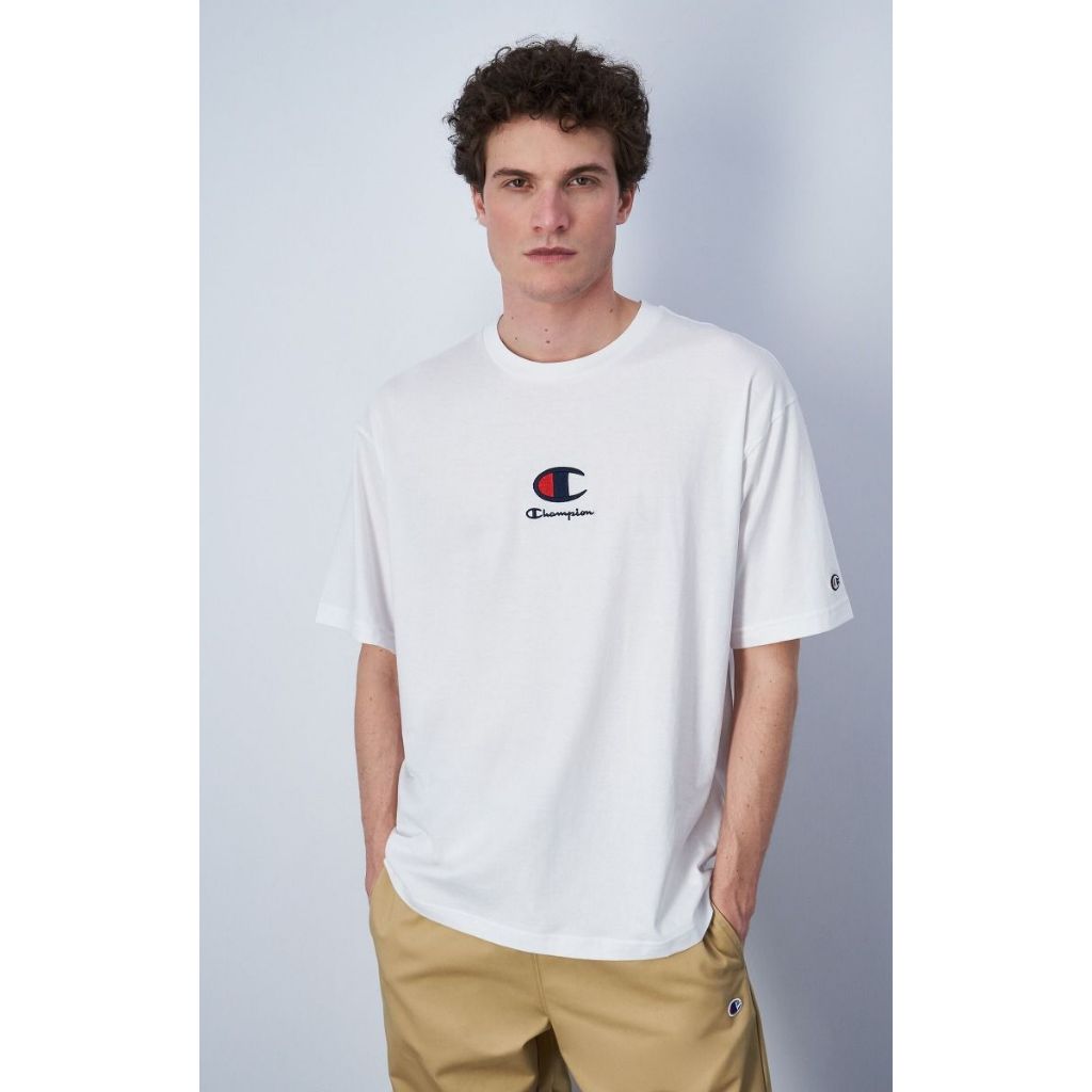 CHAMPION CREWNECK T-SHIRT-เสื้อยืดทีเชิ๊ตสำหรับผู้ชาย#219847-WW001