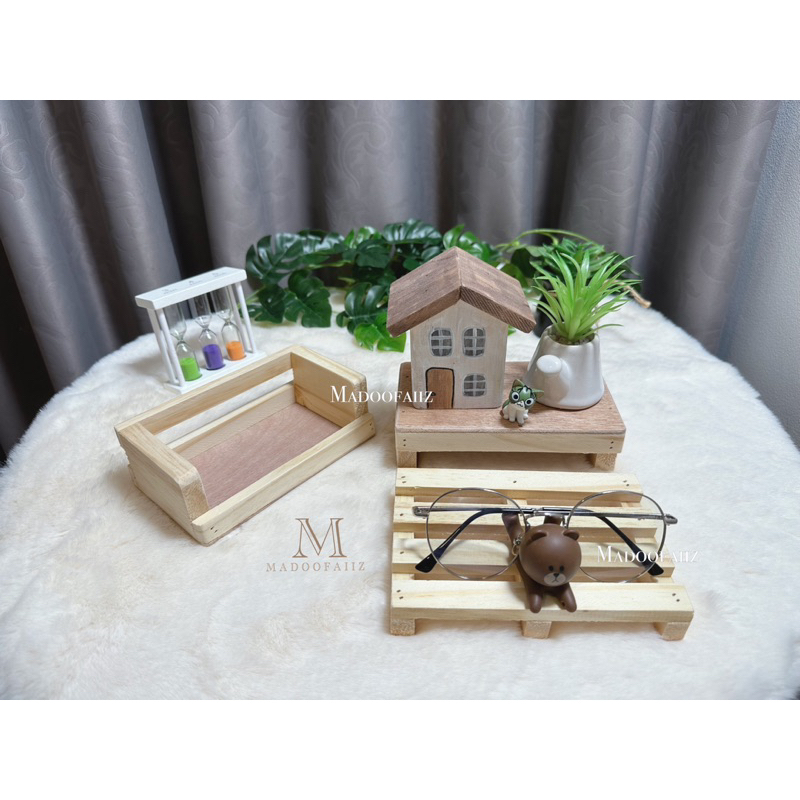 madoofaiiz พร้อมส่ง...งานไม้ กล่องไม้ ถาดไม้ (จิ๋ว15cmเปิด)15*8*5cm - รูปที่ 5