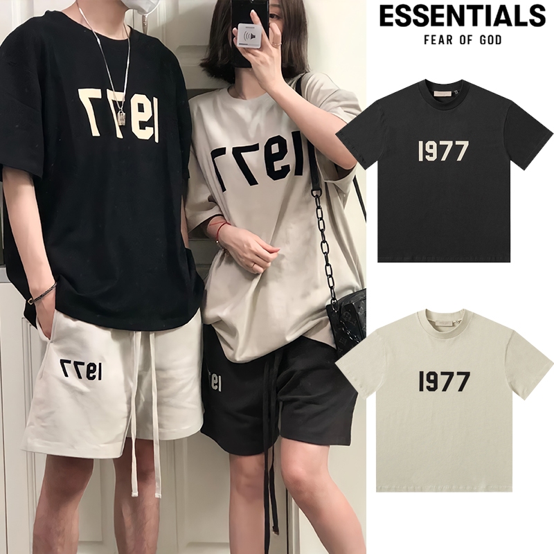 New เสื้อยืด Fear Of God Essentials 1977 SS22 Tee lron แท้100% T-Shirt