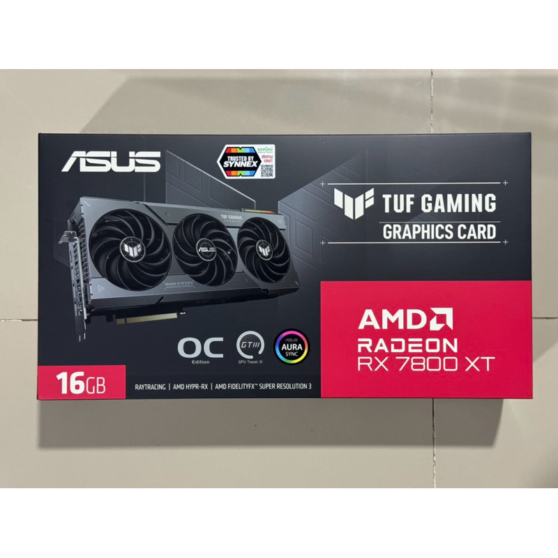 RX7800XT 16GB ASUS TUF GAMING OC มือ 1 ประกันศูนย์ไทย