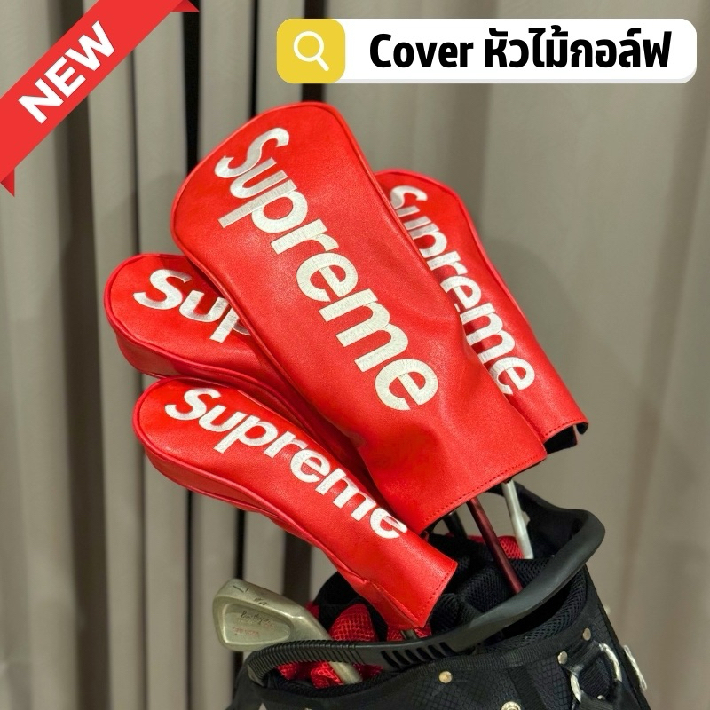 Golf Cover สำหรับคลุมหัวไม้กอล์ฟ(ลายSP) งานหนังpuกันน้ำ โลโก้งานปัก