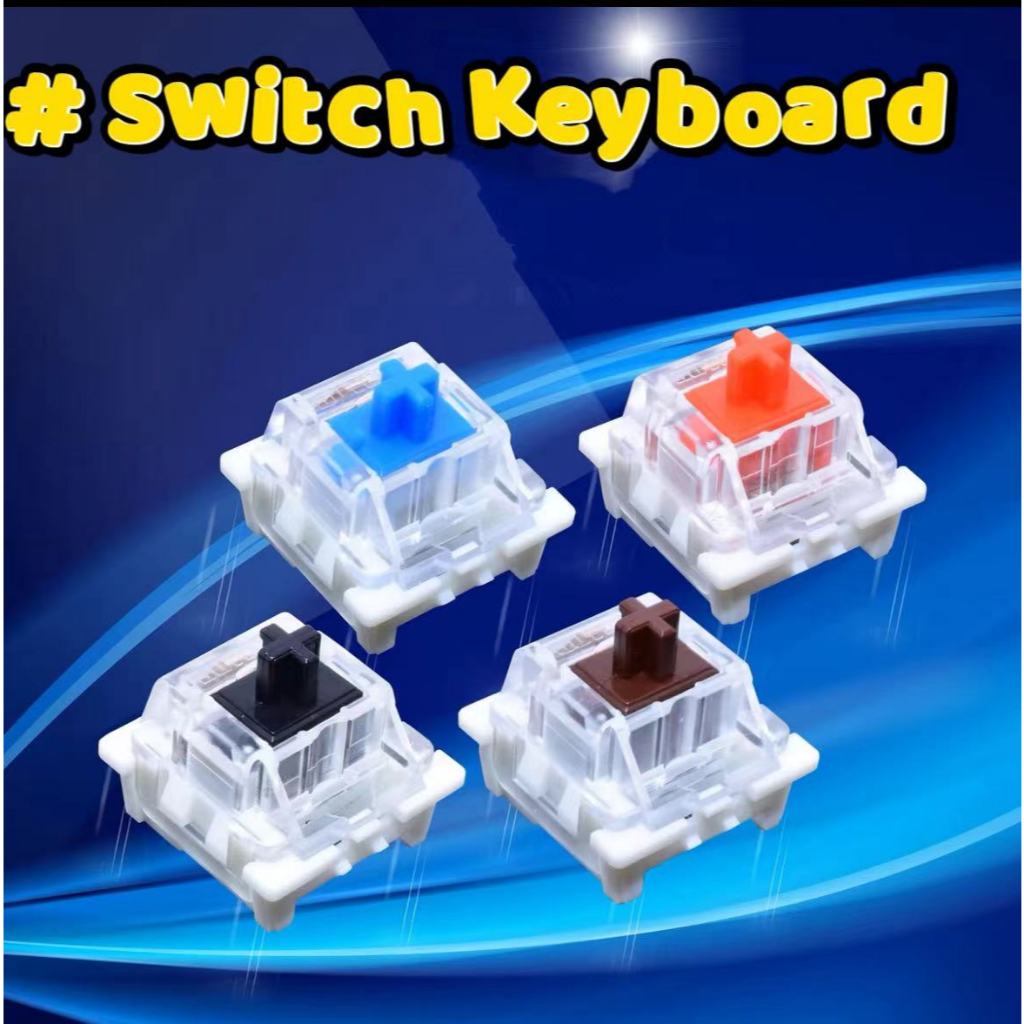 Switch Red Switch,Blue Switch ปุ่มสวิตช์ Mechanical Keyboard (SwitchแบบCherry Mx) 2 ขา<p>“><center><h4></h4><p><p><font color=