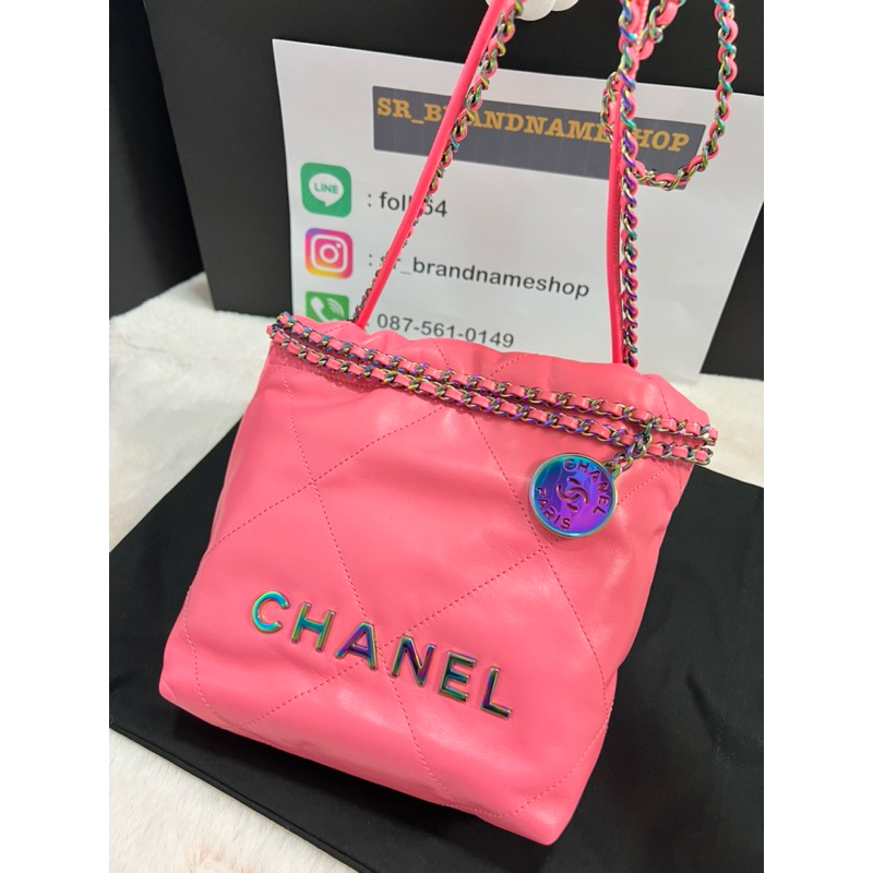 new Chanel mini8 pink 22b