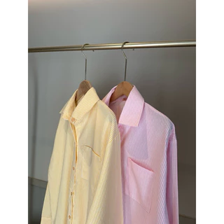 Seeingstudio | Lilia shirt เสื้อเชิ้ตแขนยาวลายริ้ว ทรง Oversized🪡