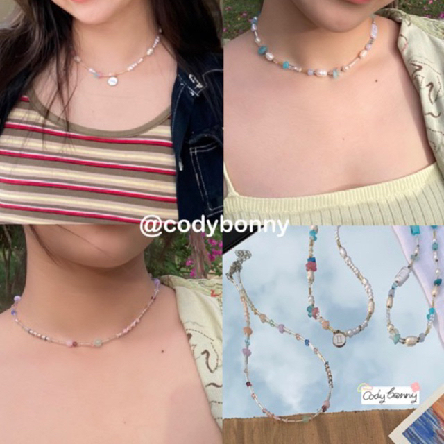 สร้อยคอลูกปัด |Necklace 🪻🐚🫧💖