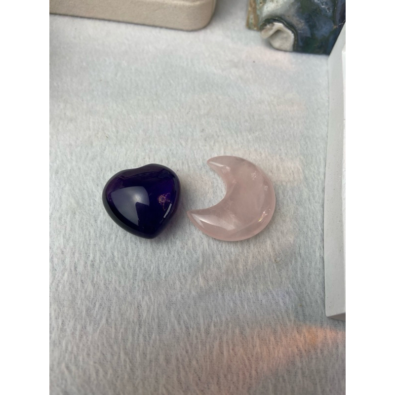 Amethyst&Rose Quartz Bedroom set🛌🛋️ Heart&Moon 🩷🌙