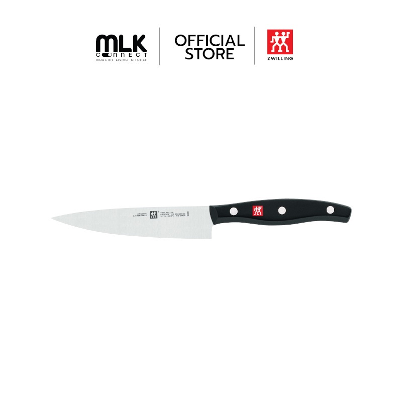 ZWILLING มีดเล็กสแตนเลสสตีล รุ่น Twin Pollux มีความคมและทนทาน 130 มม. สีเงิน ด้ามสีดำ N30725130