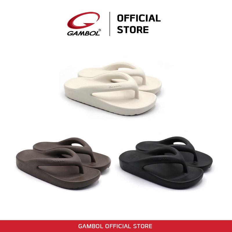 รองเท้าแตะแบบคีบ สไตท์เกาหลี รองเท้าแตะคับผู้หญิง Gambol ไซต์ 36-39