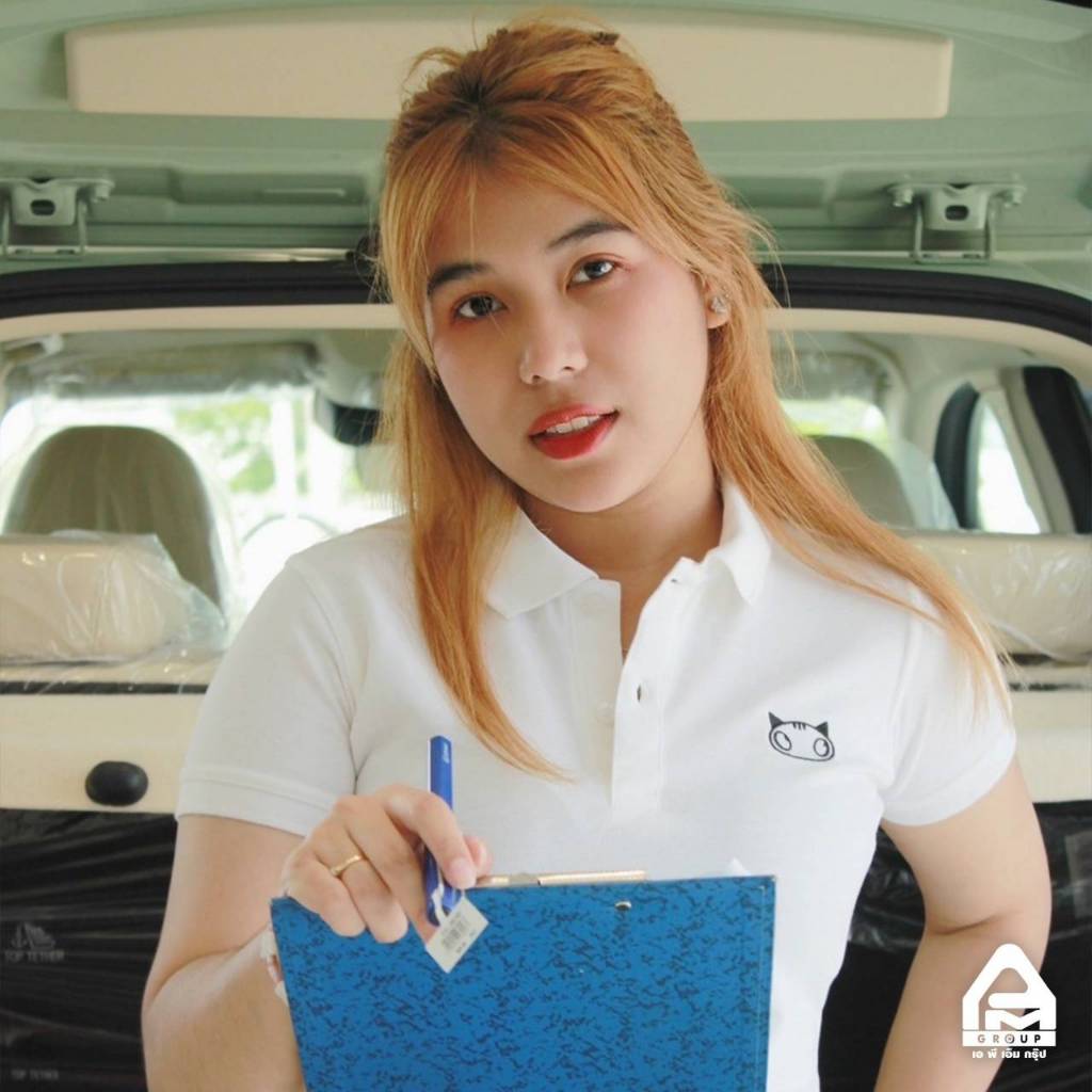 เสื้อโปโล ORA สีขาว GWM great wall แท้ ORA Good Cat เสื้อ