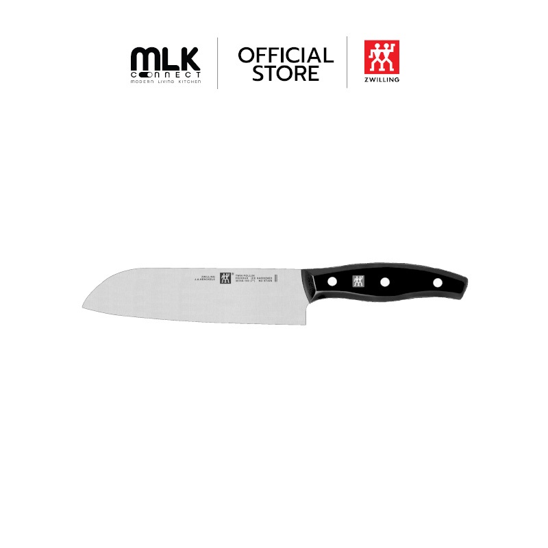 ZWILLING มีดซันโตกุสแตนเลส รุ่น Twin Pollux 180 มม. สีเงิน N30748180