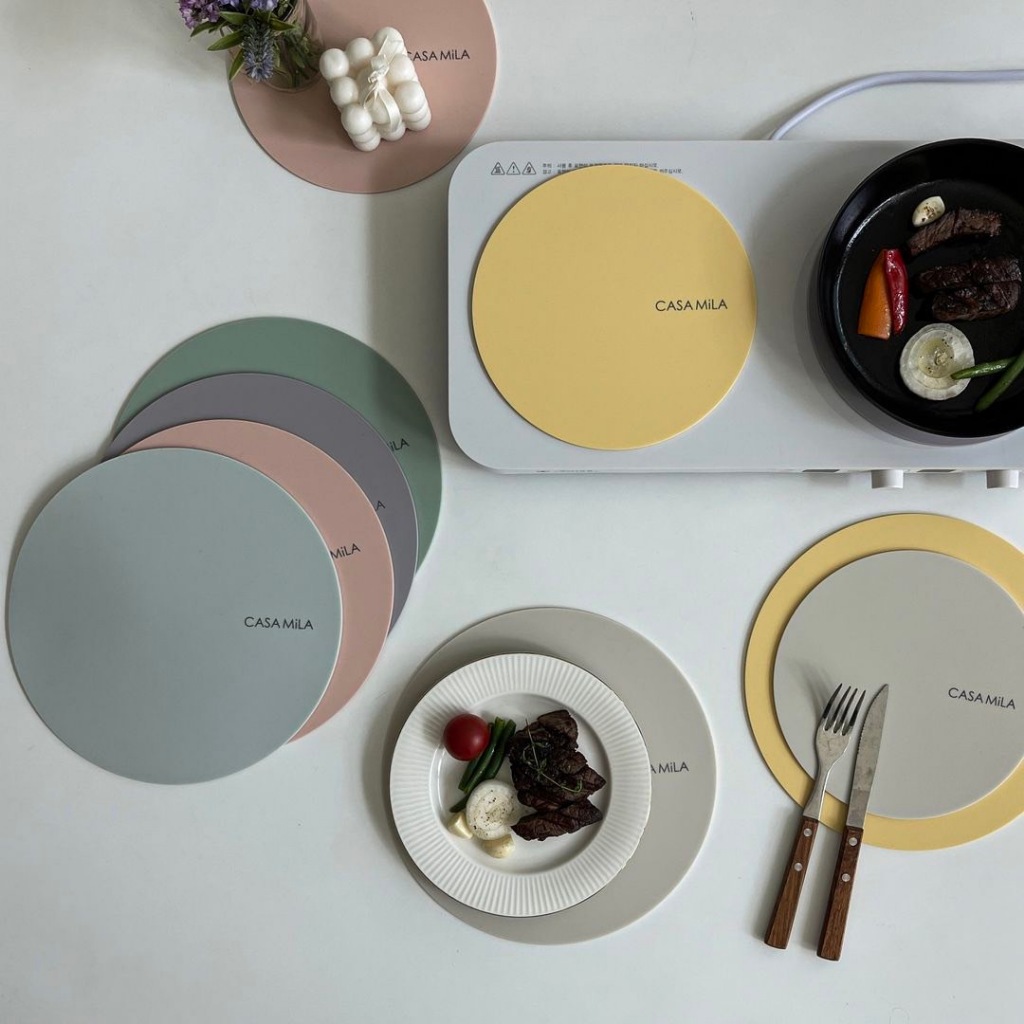 💚Pre-order 💚Casa mila - แผ่นรองอินดัคชั่น (แบบกลม)💛