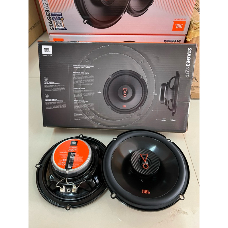ราคาคู่ละ 1450บาท ลำโพงแกนร่วม 6.5“ 2ทาง JBL  รุ่น STAGE3627F ติดรถยนต์ ตู้บลูทูธ DIY