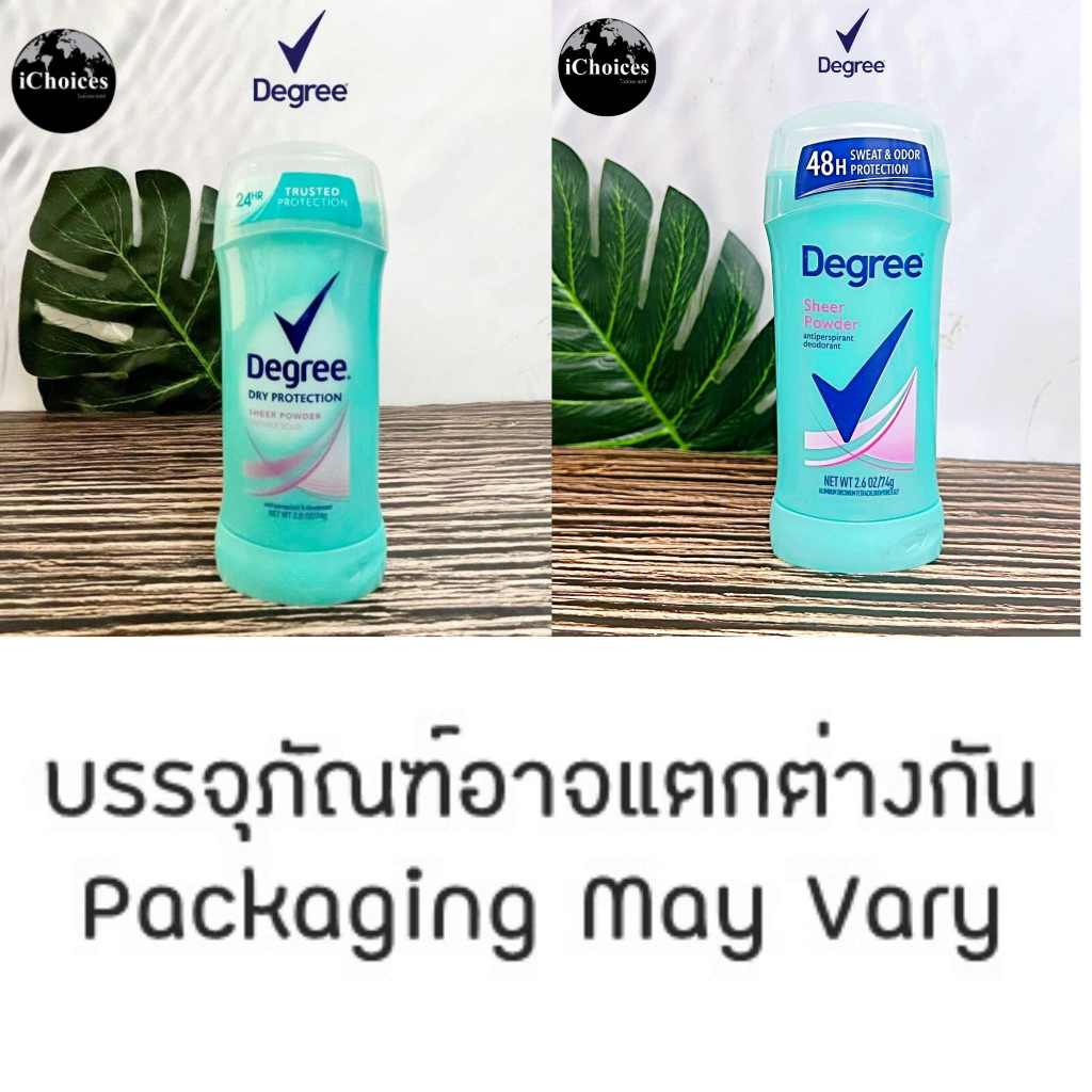 80%Sale!!!EXP.04/25 [Degree] Women Sheer Powder Dry Protection Antiperspirant Deodorant Stick 74g โร