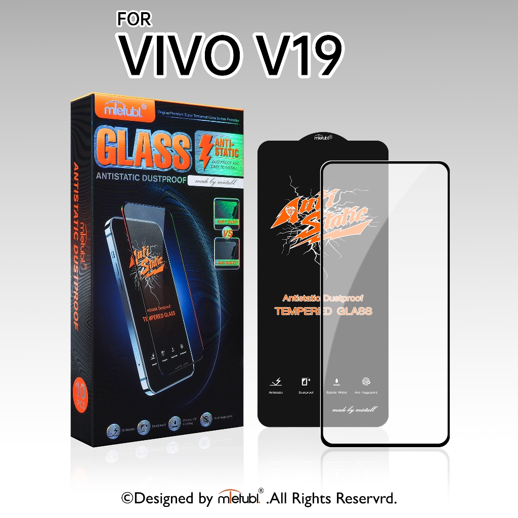 กระจกนิรภัย ฟิล์มไฮโดรเจล Mietubl FOR VIVO V19 เต็มจอ