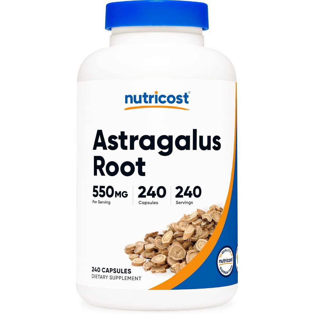 อึ้งคี้ ปักคี้ หวงฉี แอสตรากาลัส Nutricost, Astragalus Root , 550 mg , 240 Capsules