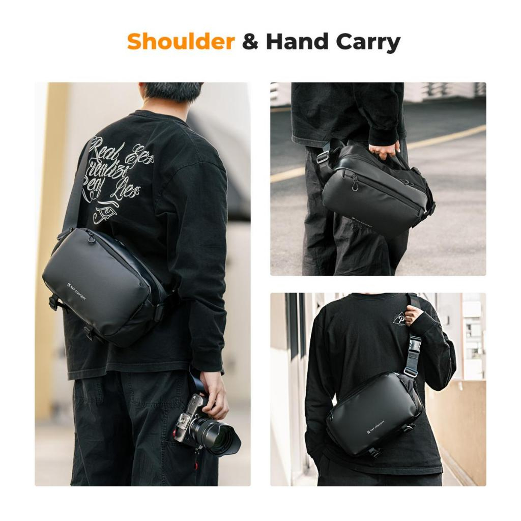 กระเป๋ากล้อง K&F คาดอกคาดไหล่ 2 in 1 Camera DSLR Backpack Portable Bag