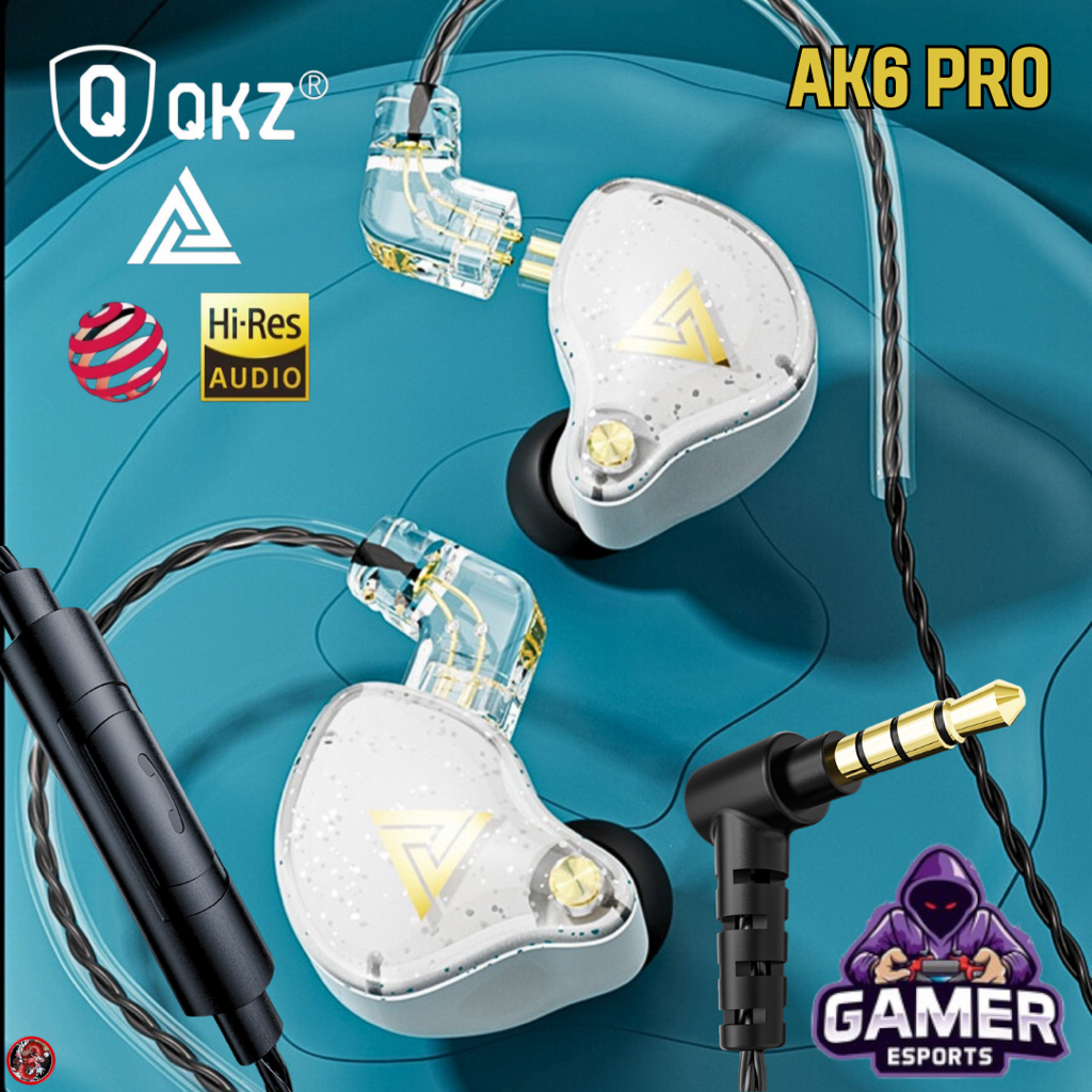หูฟัง สมอลทอร์ค QKZ AK6-Pro รูปทรงสวยงาม เสียงดี เล่นเกม ดูหนังฟังเพลงสนุก ตัดแยกเสียงรบกวน m4