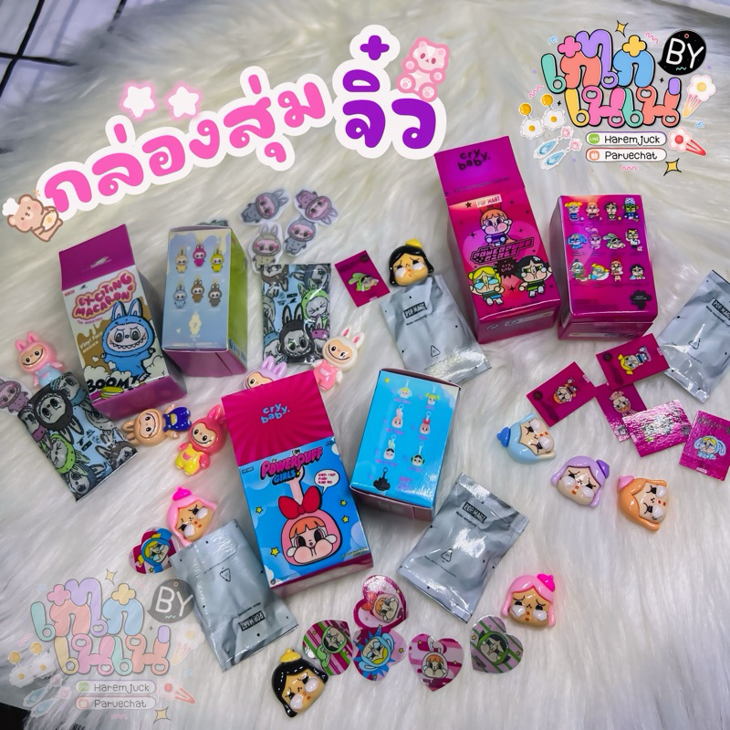 ของจิ๋วกล่องสุ่มแกะได้พร้อมการ์ดและซองมีตัวข้างใน