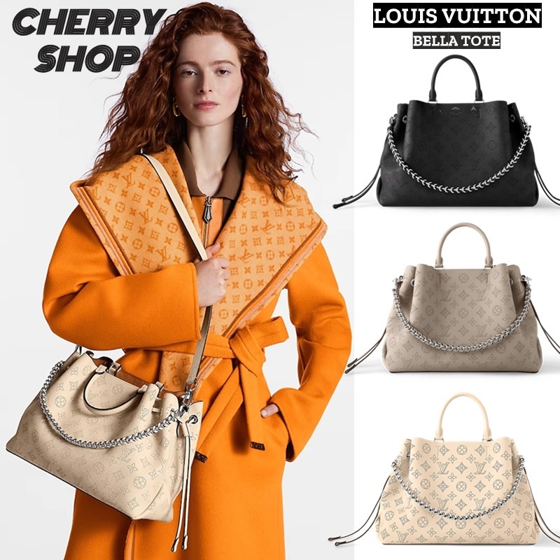 หลุยส์วิตตอง 🍒Louis Vuitton BELLA TOTE กระเป๋าถือ🍒 กระเป๋าสะพายข้างผู้หญิง LV