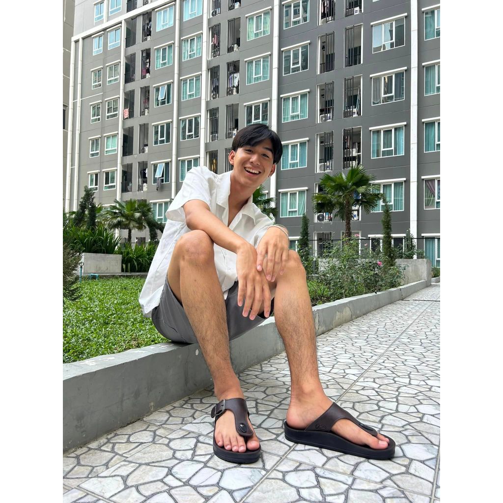 NFshoes รองเท้าแตะวินเทจ ผู้ชาย เพื่อสุขภาพ ยี่ห้อ Dekker เดกเกอร์ รุ่น KM4702 ไซส์ 39-44 (Deblu)