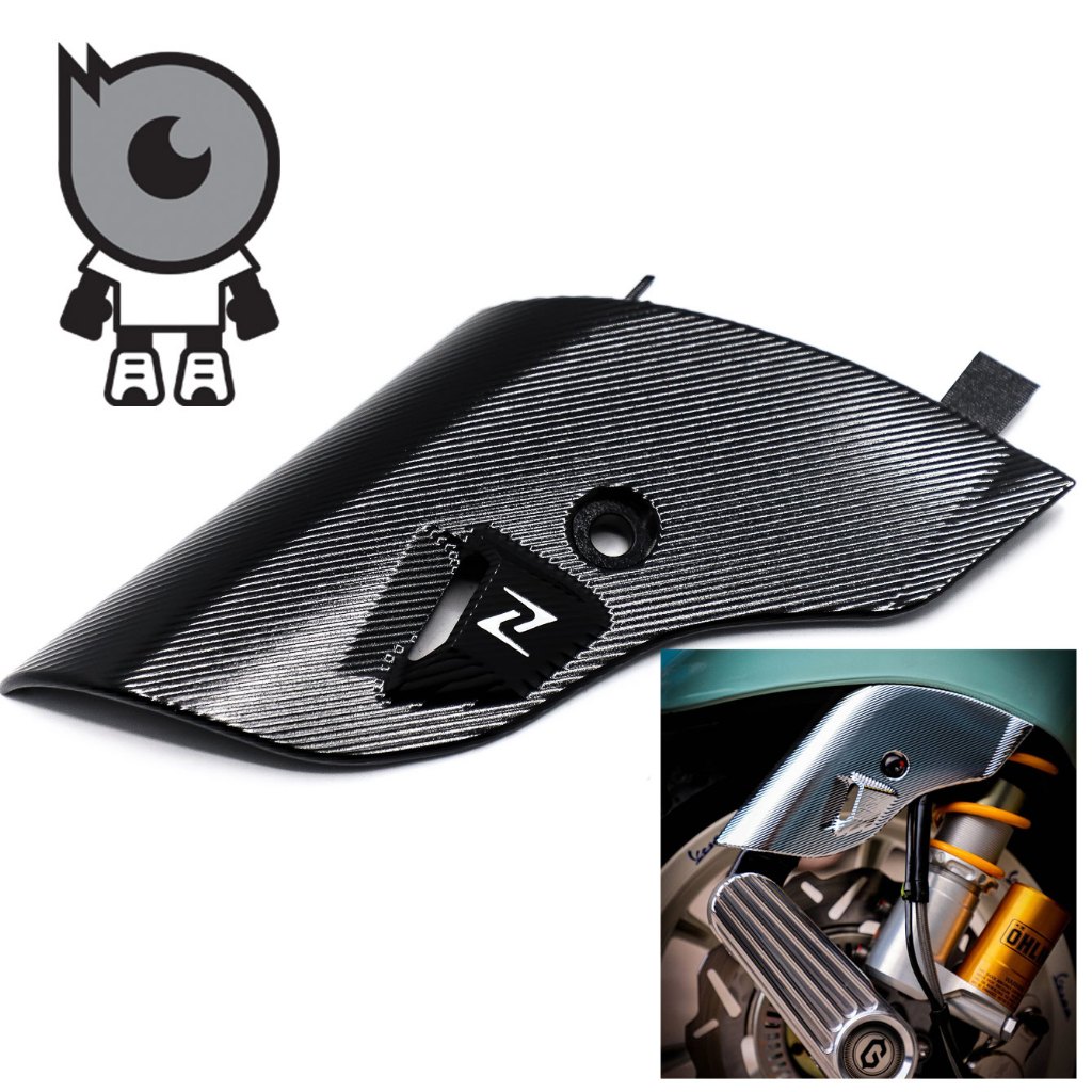 Zelioni ฝาครอบข้างโช๊ค CNC สำหรับ New Vespa รุ่น Sprint, Primavera