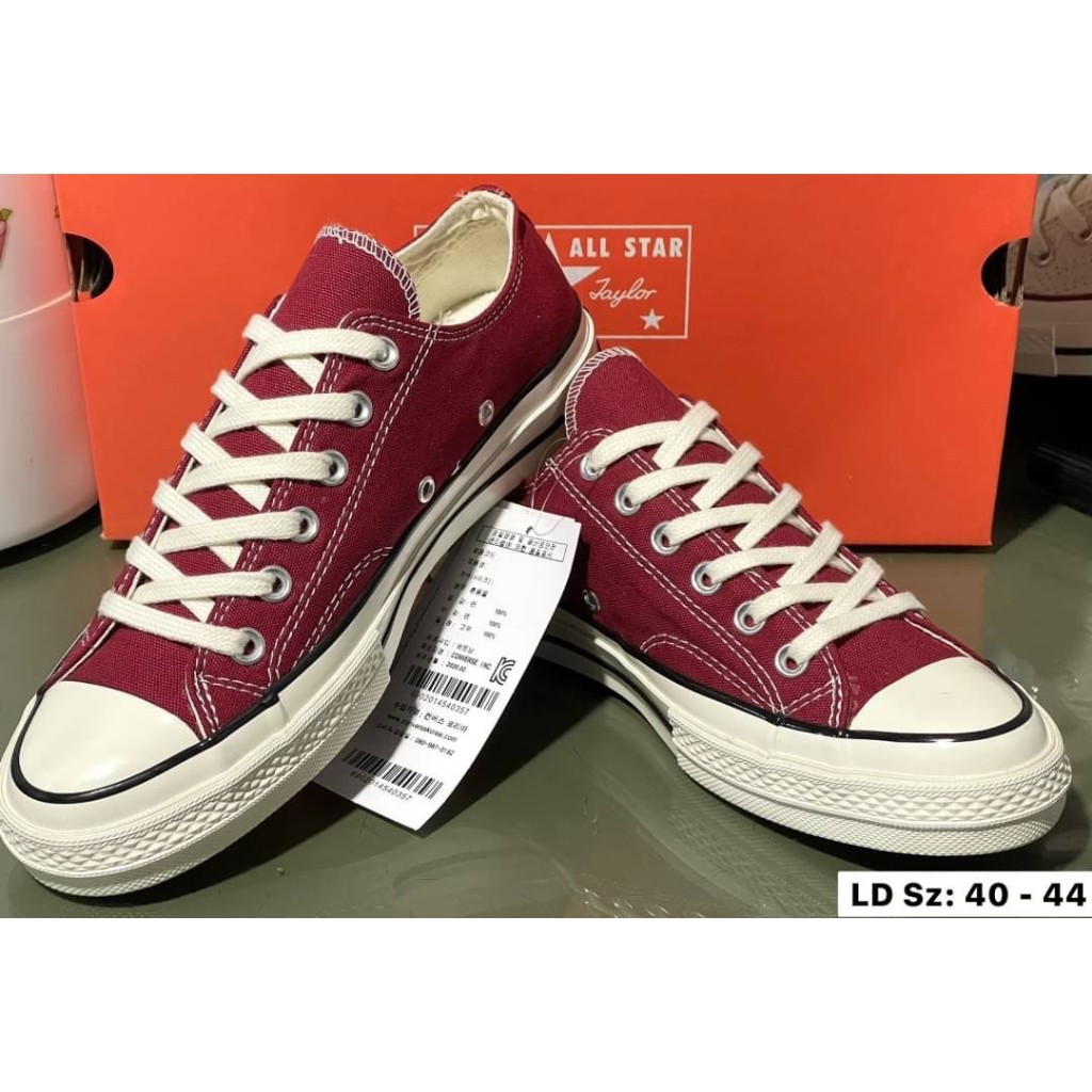 Converse all star รองเท้าผ้าใบผูกเชือกพร้อมกล่อง(A)