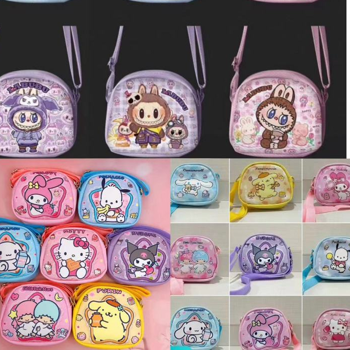 กระเป๋าสะพายข้างผู้หญิง น่ารัก กระเป๋าตุ๊กตาการ์ตูน สายสะพายไหล่ปรับได้0284
