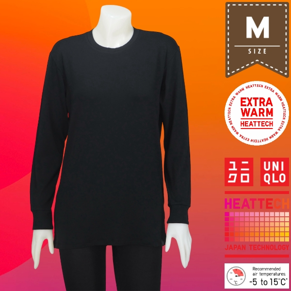 Extra Warm Size M Uniqlo Heattech  เสื้อลองจอนผู้ชาย  ฮีทเทคมือสอง สภาพใหม่