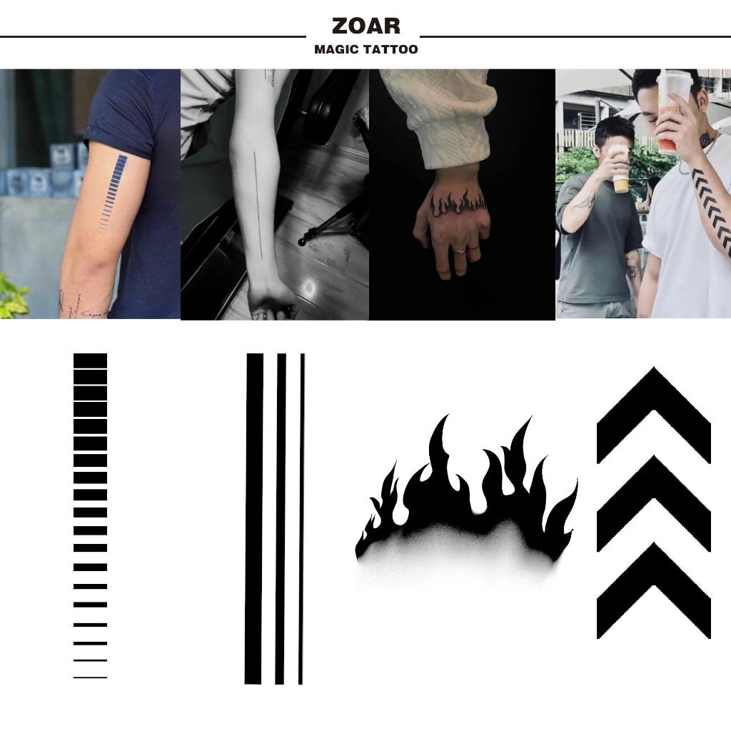 ZOAR A00 Magic tattooสติ๊กเกอร์รอยสักสมุนไพร กันน้ำ กันรอย ยาวนาน กึ่งถาวร แสดงสี เหมือนจริง