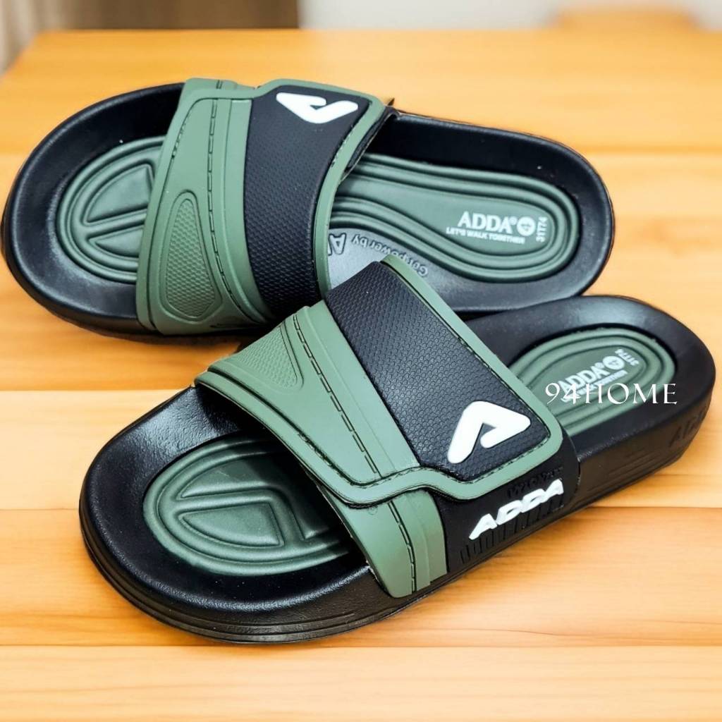 31T74-M1 adda  แอดด้า รองเท้าแตะแบบสวม ผู้ชาย ปรับขนาดได้ นุ่มเบาสบายเท้า size 4-9 ดูขนาดไซส์ตารางที่รูปภาพ