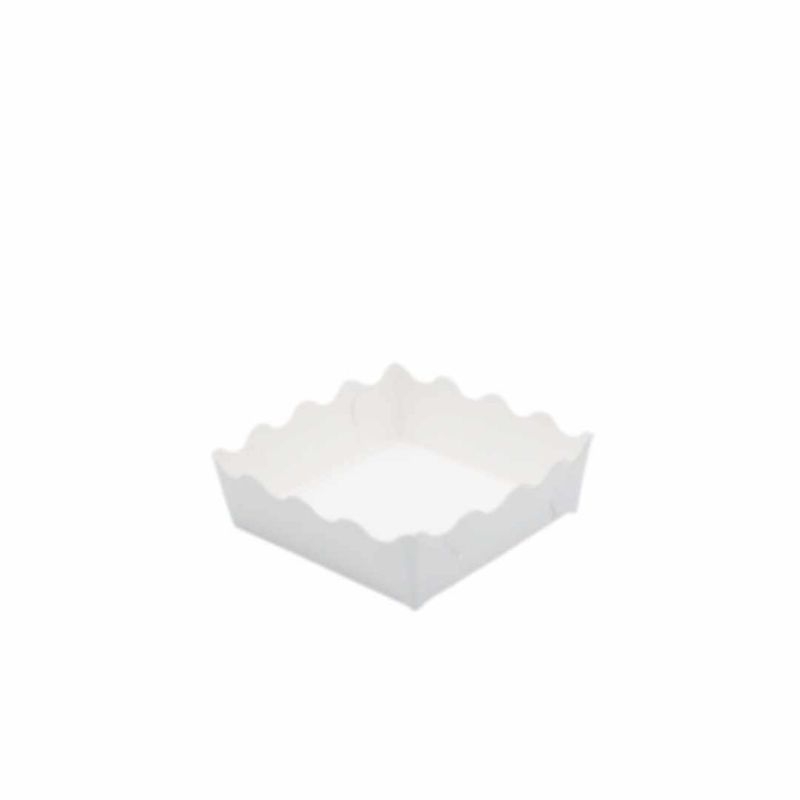 Utray ถาดขนม ขนาด 3×3 นิ้ว DW302-3 สีขาว (100ใบ) ราคา ถูกที่สุด ดีลบีเคเค แกลเลอรีภาพที่ 3