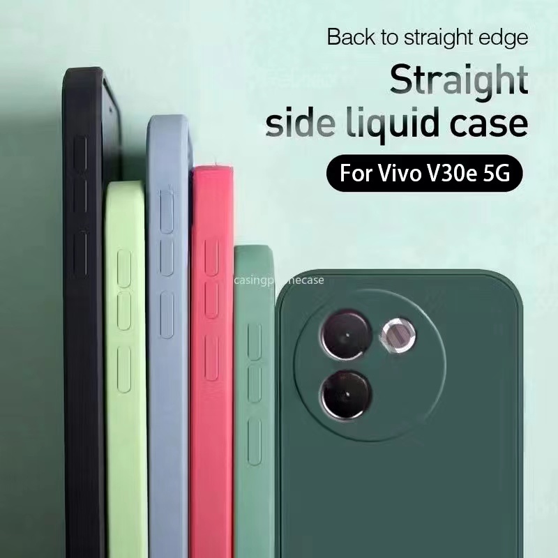 Vivo V30e 5G/V30Pro 5Gตรงรุ่น(พร้อมส่งในไทย)เคสTPUนิ่มสีพาสเทลแบบคลุมกล้องVivo V30 5G/V30 Pro 5G