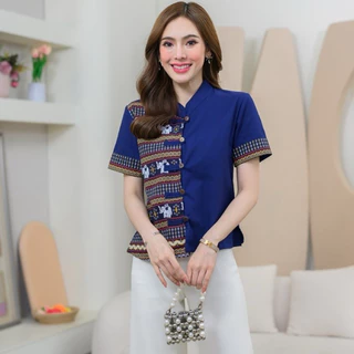 เสื้อพื้นเมืองผู้หญิง รวมแบบสีกรม