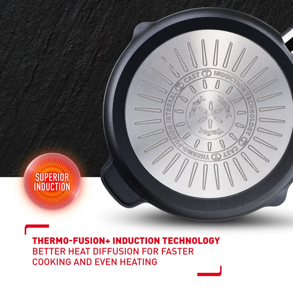 TEFAL Unlimited กระทะย่าง 26 ซม. CW-E2294074 ใช้ได้ทุกเตา เคลือบไทเทเนียม รับประกัน 2 ปี