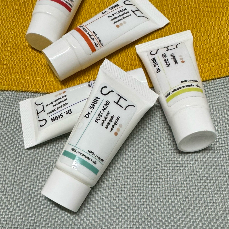 ครีมชุดรักษาสิว Dr. shin (Pre Acne, Acne Gel , Post Acne) 3 set สิวยุบหน้าเรียบเนียน