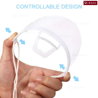 UBAAN หน้ากาก ทำอาหาร ที่ปิดปาก กันน้ําลายกระเด็น Mouth Shield แบบใส สำหรับใส่ทำอาหาร ขนม เข้าครัว สวมใส่ง่าย