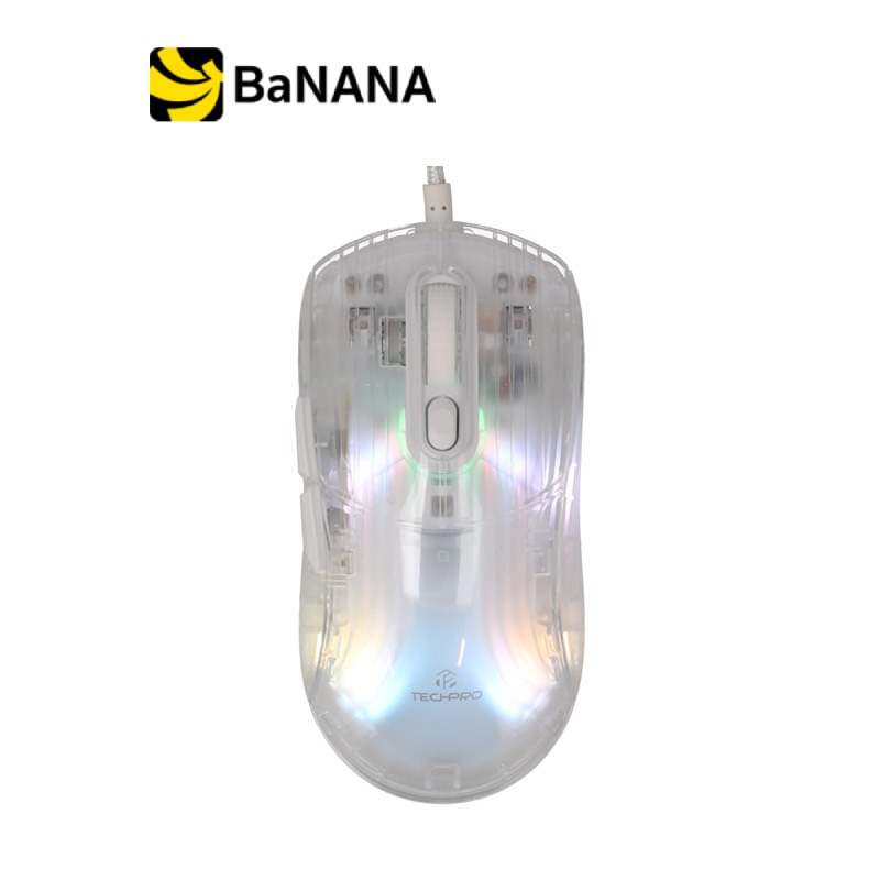 เมาส์เกมมิ่ง TECHPRO RGB X400 Transparent by Banana IT