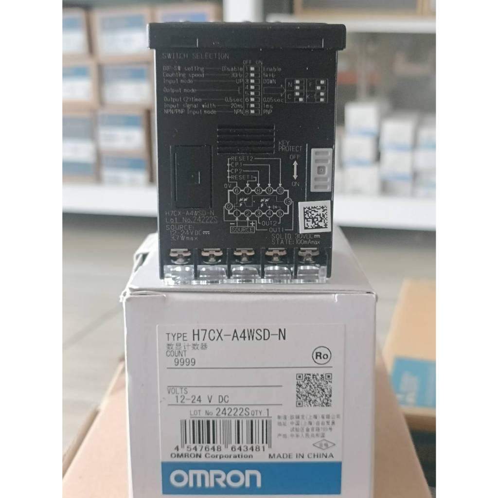 Counter OMRON : H7CX-A4WSD-N (DC12-24V) ราคารวมVatมีสต๊อกในไทย